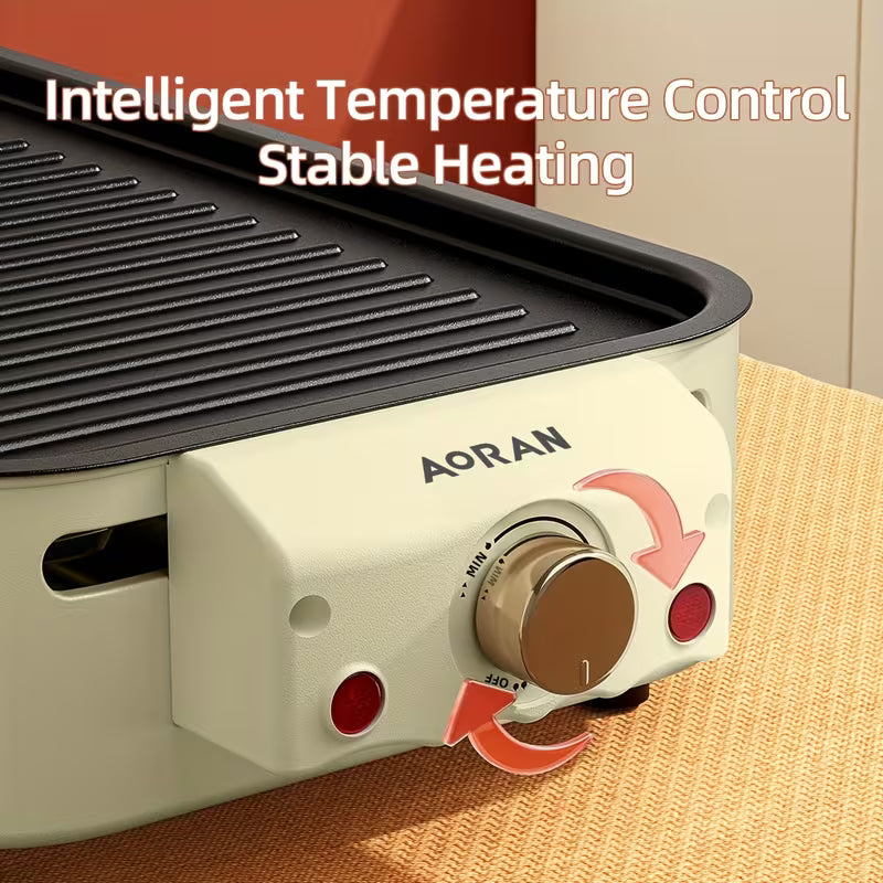 Electric BBQ Grill & Waffle Maker | 1500W Indoor Kitchen Grill