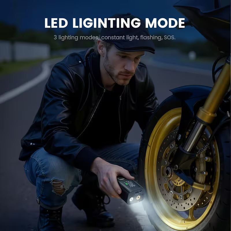 AeroPump™ Max 3-mode tactical LED flashlight and SOS signal