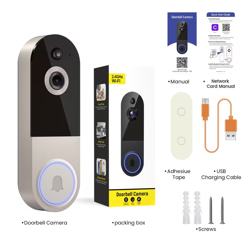 Smart Video Doorbell – 1080P HD, Night Vision & Two-Way Audio